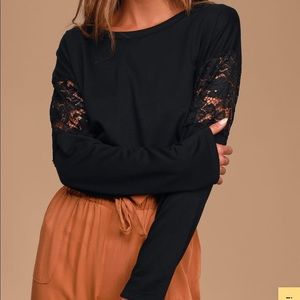Lulus black long sleeve XL